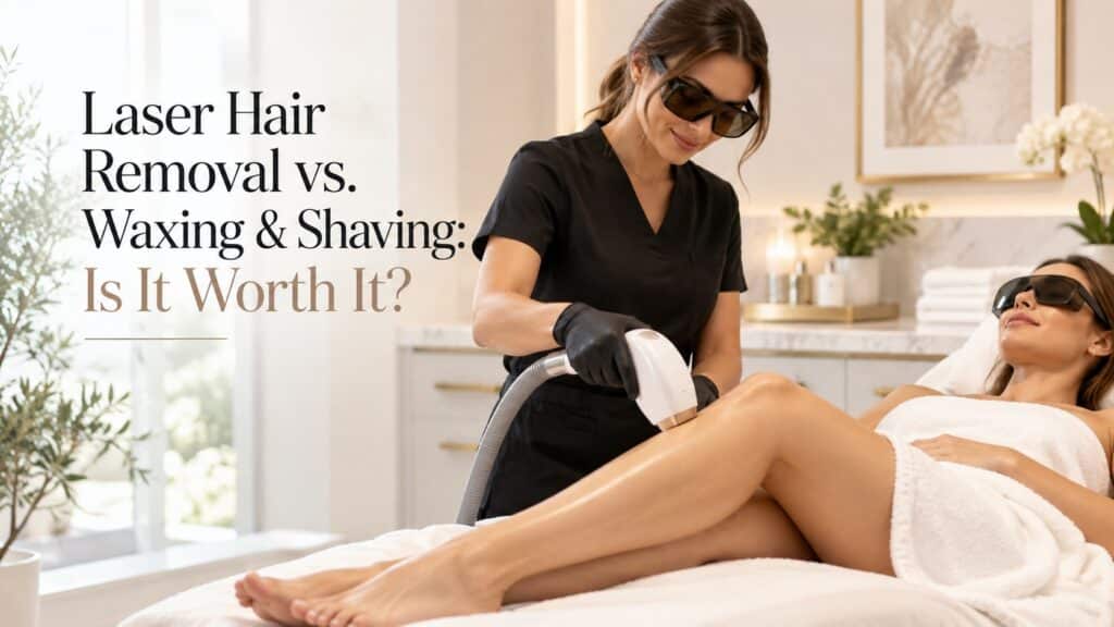 Laser hair removal treatment at Allure Laser Studio using Fotona AvalancheLase® for long-term hair reduction