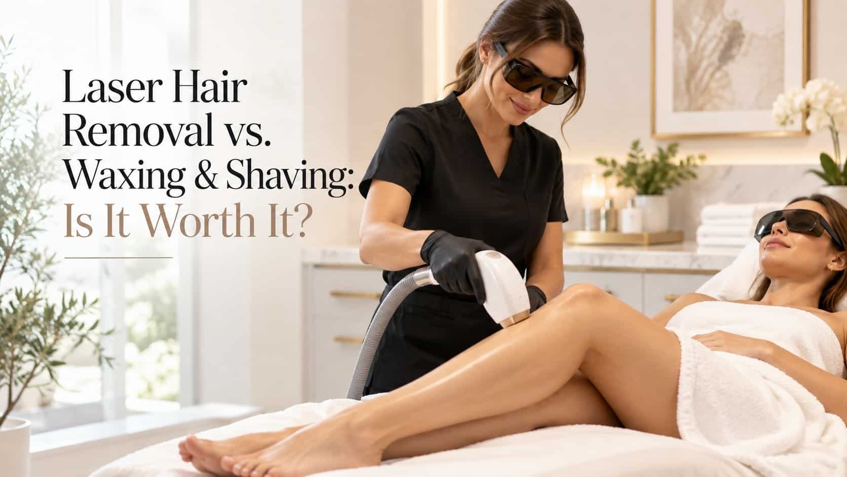 Laser hair removal treatment at Allure Laser Studio using Fotona AvalancheLase® for long-term hair reduction